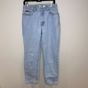Vintage Calvin Klein Light Wash Jeans Woman's 12 High Rise Y2K Made In USA